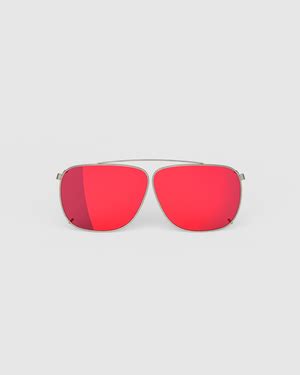 clip on vermillion sunglasses.